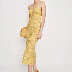 Reformation Zia Dress Yellow - Size S